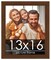 Simple Brown Picture Frame - UV Acrylic, Foam Board Backing, Hanging Hardware